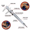 Performance Tool W80163 6-Inch Non Digital Vernier Calipers Set