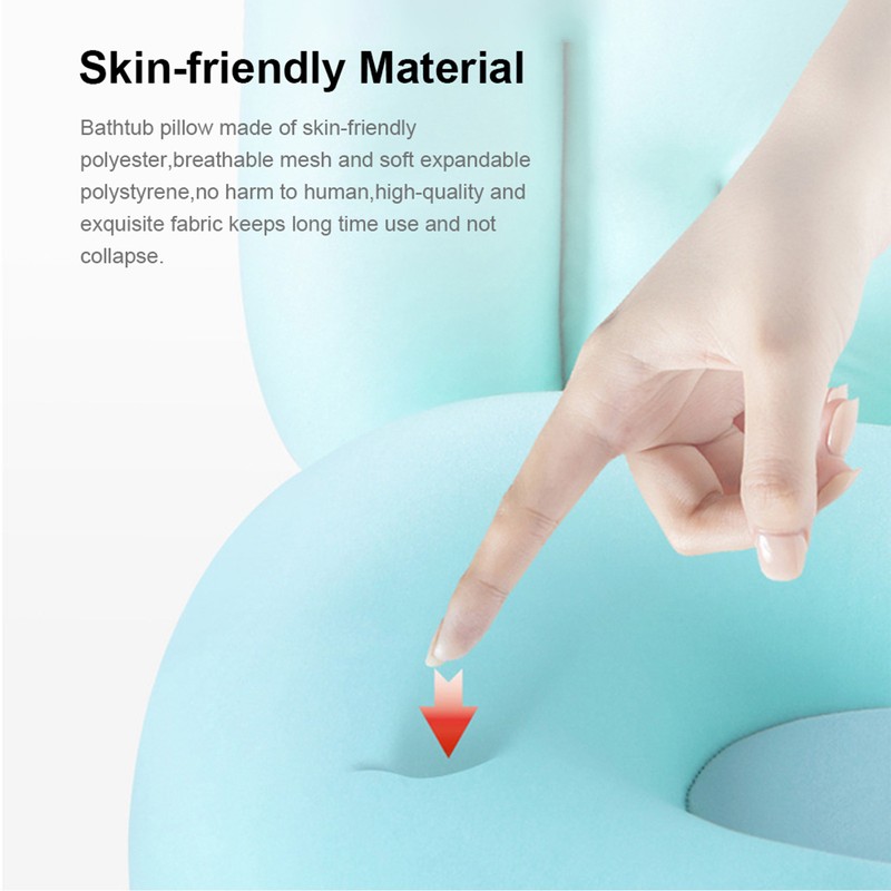 Full Body Tub Pillow for Bath Neck and Back Support