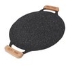Round BBQ Grill Pan Metal Nonstick Grill Barbecue Plate Multifunctional