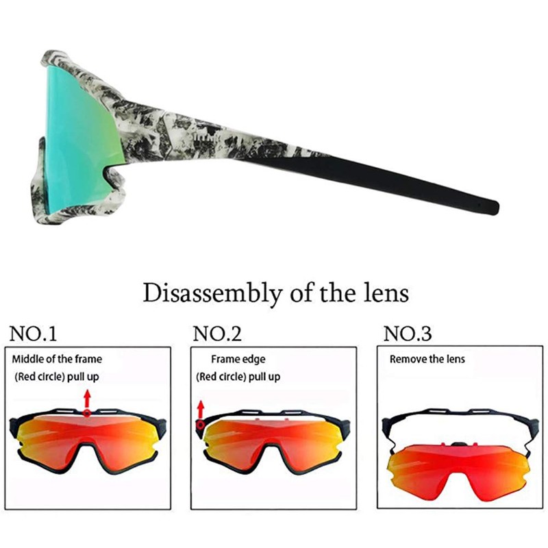 ZoliTime 2021 Bicycle Sunglasses Kit 4LS Polarised Sports Cycling Glasses