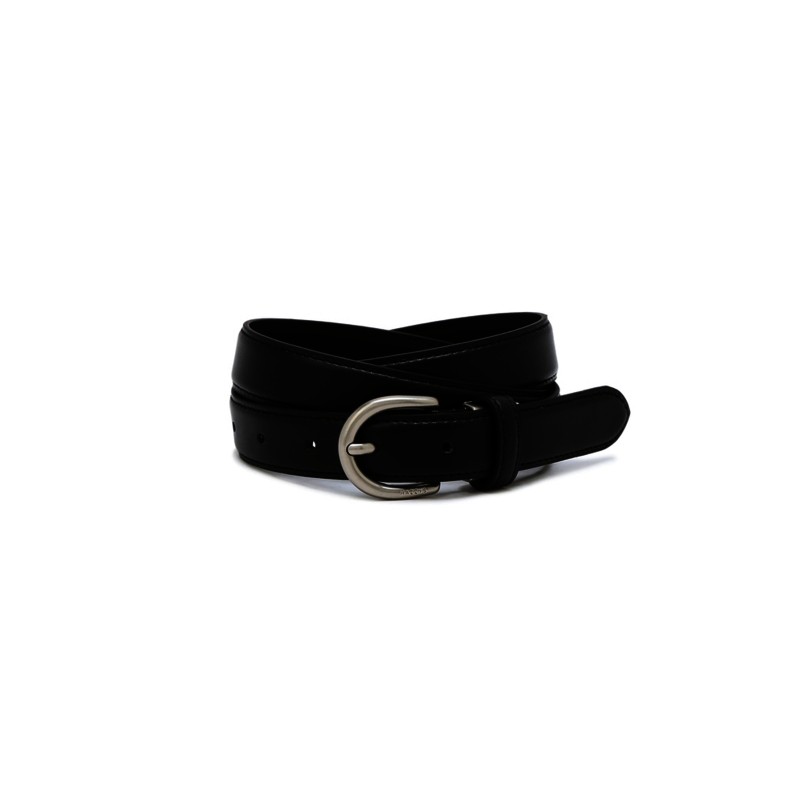 Hazzys (대구신세계)길이조절가능 블랙 실버버클 소가죽 여성 벨트 24mm HJBE5E407BK (Daegu