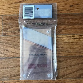 Squeeze-Safe Ultimate Protection 4 Screw Recessed Card Holder Crystal Clear NEW