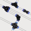 Brintek 100PCS Push to Connect Fittings Pneumatic Air Line 4