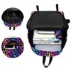 senya Backpack Travel Rucksack, Leopard Print Cheetah Neon Gradient Lightweight