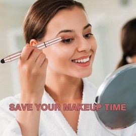 Qeetvia Eyeshadow Stick Makeup, Waterproof Hypoallergenic Long Lasting Cream Eye Shadow Pencil, Highlighter Matte Crayon eyes liner, Glitter Primer Palette Shimmer Eyeliner Pen, Clove Shimmer