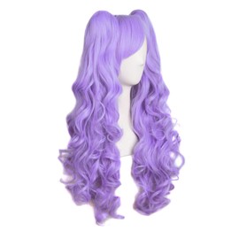 MapofBeauty Lolita Long Wavy Stitched Ponytail Cosplay Wig