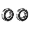 2 Pack Deep Groove Ball Bearing Double Side Rubber Sealed