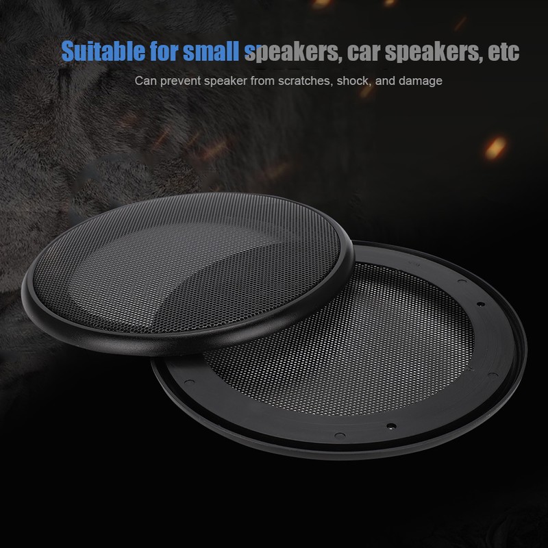 2 pcs 8 inch Audio Speaker Cover Decorative Circle Protective