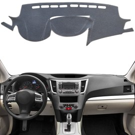 KEYOOG Dashboard Cover Dash Mat Fit for 2014-2010 Su-baru Legacy Outback (for B14 Body Code),Car Dash Board Mat Anti-Glare Carpet,Non-Slip Pad Sunshield Protector (Grey)