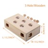 Interactive Wooden Whack-A-Mole Cat Toy, Engaging and Durable Play for