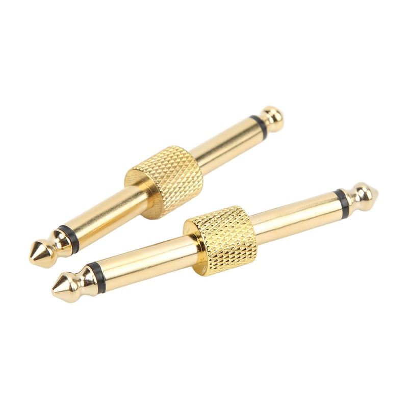 2PCS 6.35mm Effect Adapter Connector Noise Reduction Guitar Pedal Coulper