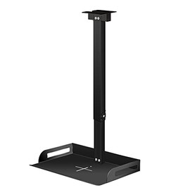 Universal Ceiling Mount with Tray for Projector Camera, 54-94 cm Adjustable, 11 Lbs Load Bearing, No Hole Installation, in-Tube Cable Routing, Universal Ceiling Mount for Wall Ceiling