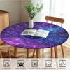 Outdoor round tablecloth with elastic band, diameter 44 inches -