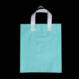 Mint PE Durable Handle Fancy Bag (30x38cm with 8cm Side Gusset) Pack of 50