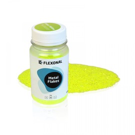 Metal Flakes Neon Yellow Size S (Small)