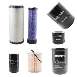 MIU802421 MIU803127 M806419 LVA10419 RE68048 RE68049 RE45864 Oil Fuel Air Filter Kit Compatible with John Deere 4044M 4044R 4052M 4052R 4066M 4066R Tractors