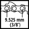 Genuine Einhell Replacement Chain 25.5 cm (Chainsaw Accessory, Fits Petrol
