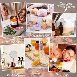 Fragrance Essential Oils Set - 14pcs, Aromatherapy Oils for Skin, Diffusers, Home Care, Humidifier Laundry, Candle Making - Tea Tree, Sandalwood, Lavender, Vanilla, Eucalyptus and More (5mL)