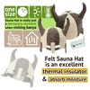 PetriStor Wool Sauna Hat Knight for Man Natural Felt 100%