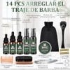 Kit Cuidado de Barba para Hombre 14 en 1 con