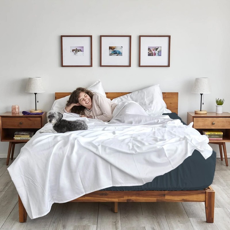 AR Ware King Size Bedding Fitted Sheets 100% Egyptian Cotton