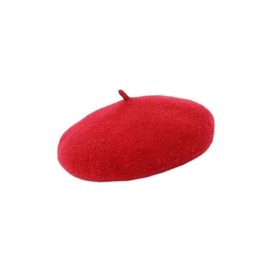 F Fityle Dog Cat Hat Wool Beret Hat Adjustable Elastic Rope Costume for Dogs Holiday Birthday Dog Decoration Hat Comfortable Red