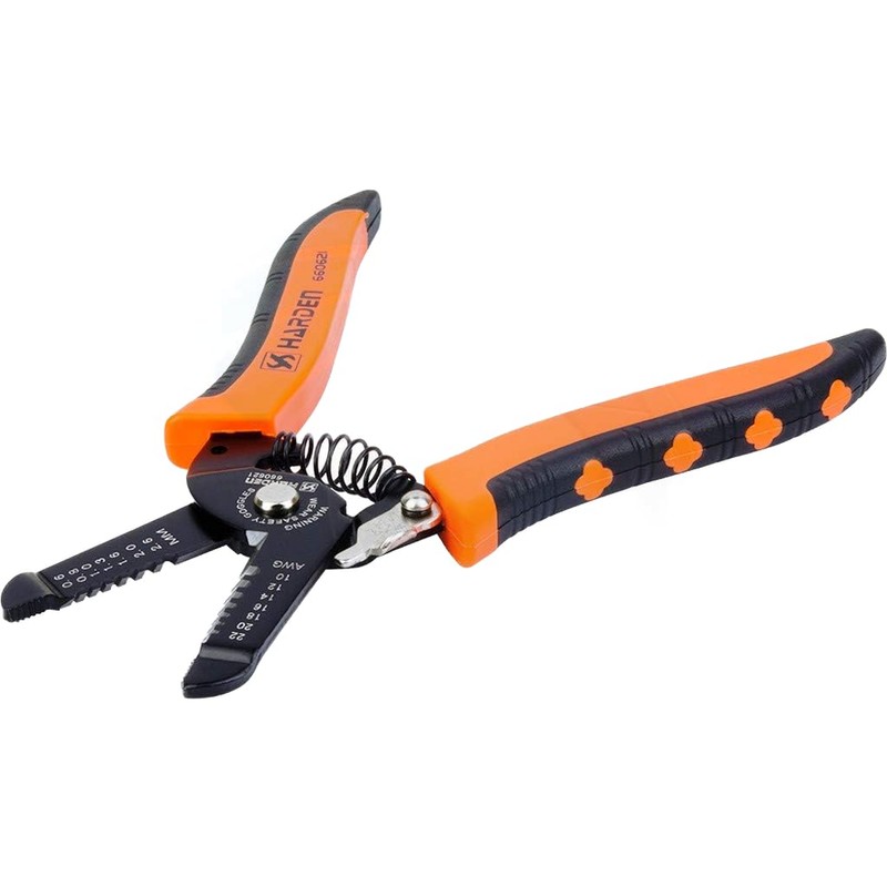 HARDEN Wire Cable Stripper 185 mm Long, Cutter, 0.64-2.6 mm,