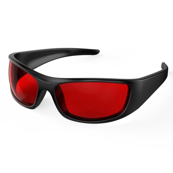 Bloomoak 99,9% Blau-Grün-Lichtblockierende Linse mit doppelter AR-Beschichtung, rote Gläser für