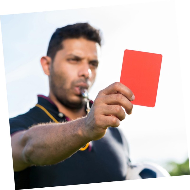 BESPORTBLE Portable Soccer Referee Kit with Red and Yellow Cards