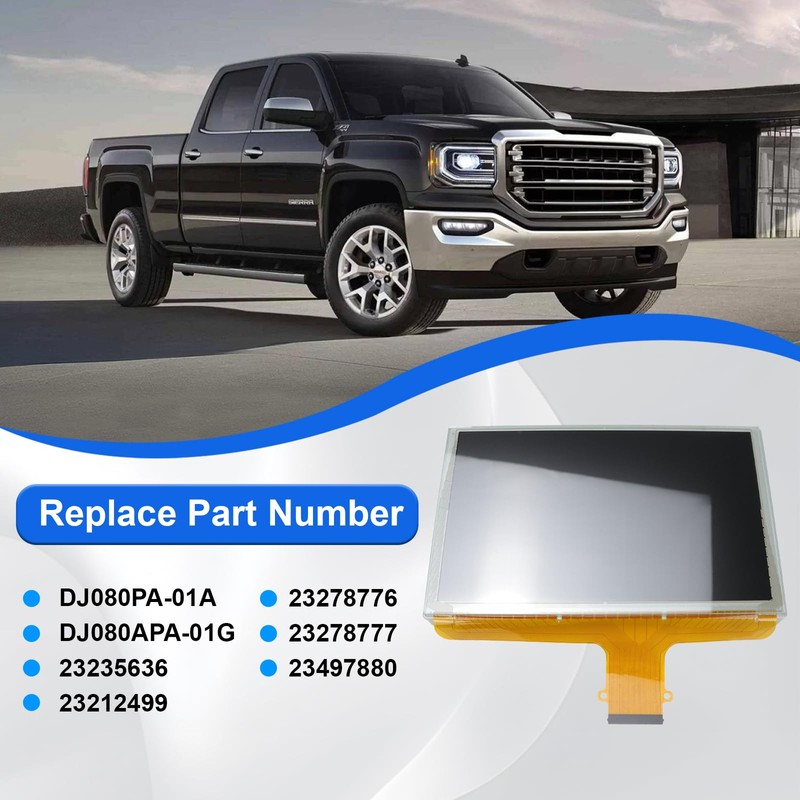 DJ080PA-01A LCD Touch Screen Digitizer for Chevy Silverado 1500 2500