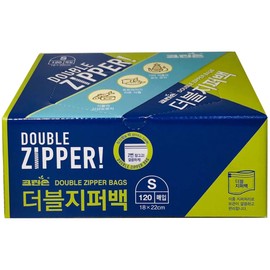 Cleanson double zipper bag (120 small bags) 1~3, 2 / 크린손 더블지퍼백(소형120매) 1~3개, 2개
