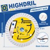 HIGHDRIL 2PCS 75mm/3" Tile Diamond Blade Dry/Wet Angle Grinder Wheel