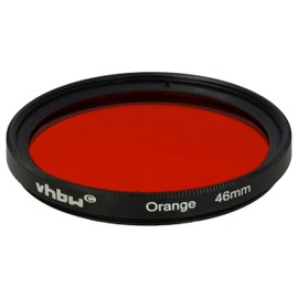 vhbw Universal Colour Filter Orange for Camera Lenses with 46 mm Filter Thread Orange Filter
