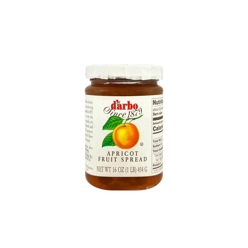 d'arbo All Natural Fruit Spread, Rose Apricot, 16 Oz