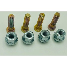 ATV Wheel Studs and Lug Nut Kit by Rad Parts For Honda TRX 450 400 250, Foreman, Rincon, Rubicon, Rancher, FourTrax ATV Wheel Studs W/ 17mm OEM Style Lug Nuts (4)