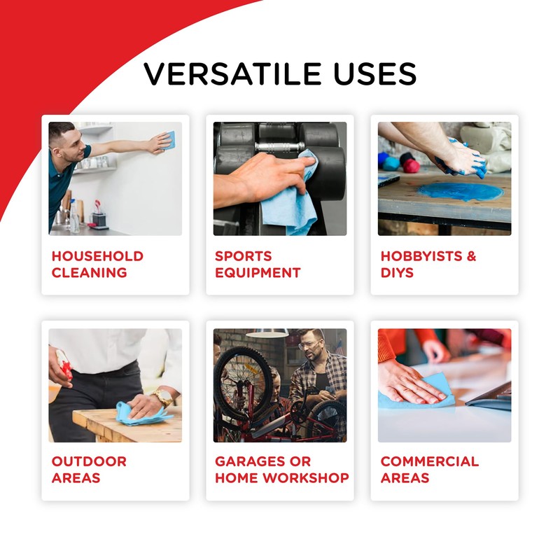 WYPALL® SHOP, Strong and Absorbent Multi-Purpose Reusable Cleaning Wipes, Blue