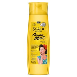 shampoo Skala Expert Amido de Milho Manteca de Karité, Aceite de Coco Reconstruccion de la Fibra Capilar Fuerza Brillo al Cabello Opaco Hidratacion y Facilidad de Peinar 100% VEGANO
