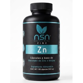 Zinc | Gluconato de Zinc | Con Inulina y Prebióticos | Suave con el Estómago | 100 Cápsulas - 100 días