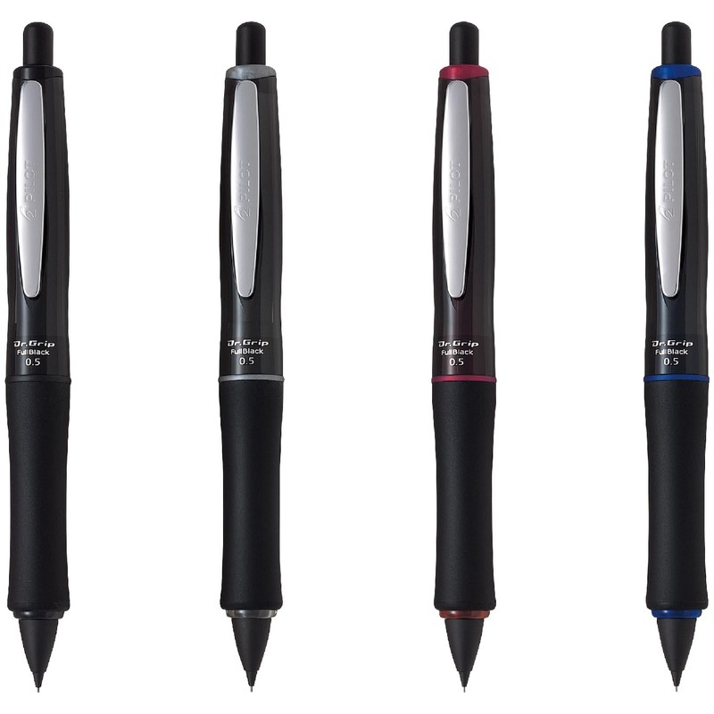 Pilot Dr. Grip Full Black HDGFB-80R-S Silver