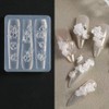 LIFOOST Flower Silicone Nail Molds Carving Template Floral Casting Molds
