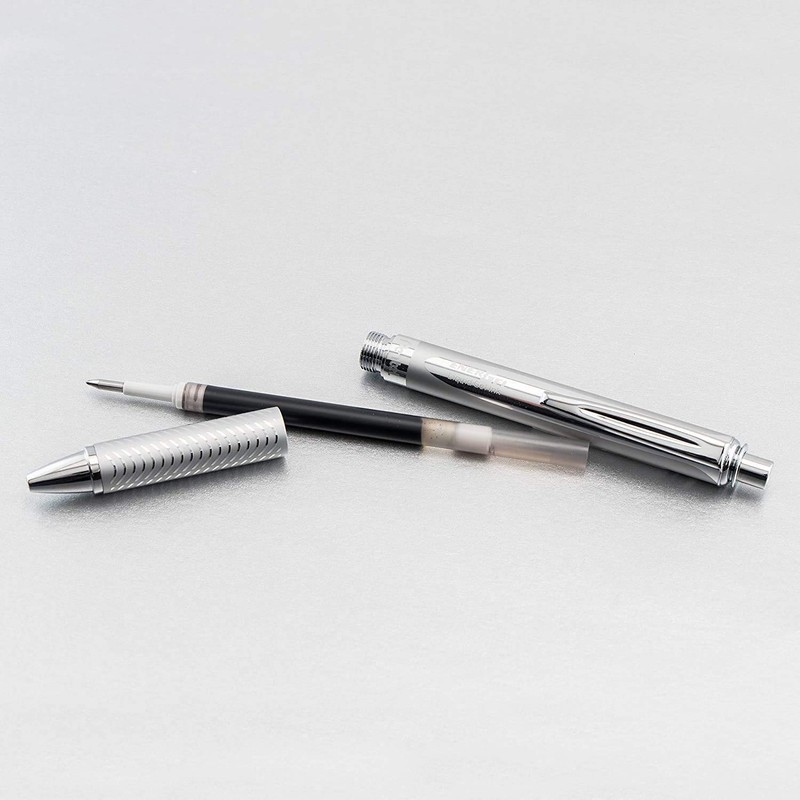 Pentel Energel Metallic Liquid Gel Pen 0.7mm Medium Nib Silver