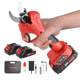 BEEDECK Electric Pruning Shears, 30mm 1.2" Cutting Diameter Cordless Power Pruner for Gardening with 2Pcs Rechargeable Batteries, Tree Pruner Branch Cutter