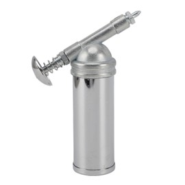 ChengyuWei Pistol Pump Oiler Can with Straight Spout, 80cc Manual Pump Oil Can, Metal Oil Can, Lubrication Oil Gun for Automobile Excavator, Only Grease May be Added, Liquid Oil Must not be Used