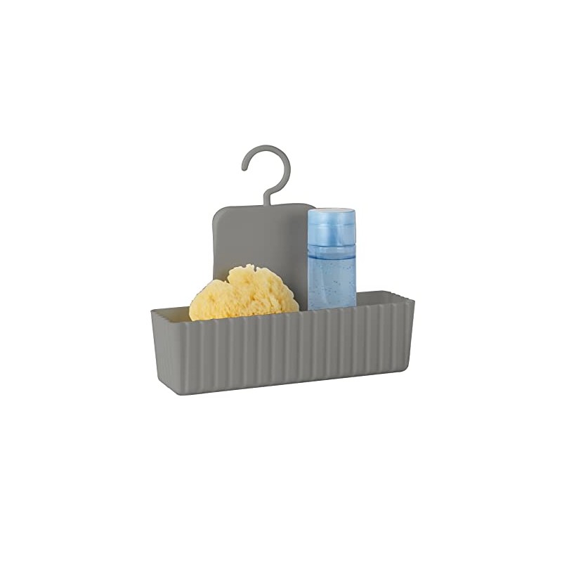 WENKO Minas Taupe Shower Caddy Wall Basket