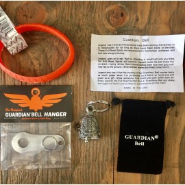 GUARDIAN BELL PEACE SIGN COMPLETE MOTORCYCLE KIT W/ HANGER & WRISTBAND