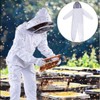 Professional Bee Suit Comfortable Breathable White Double Side Large Pocket