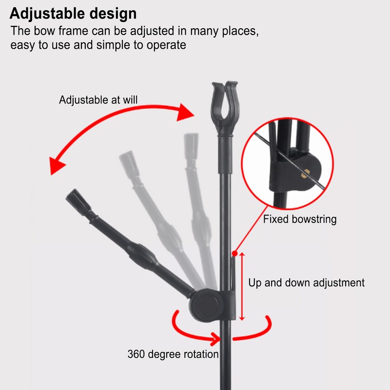 Archery Bow Stand Glass Fiber Foldable Portable Bow Stand Rack