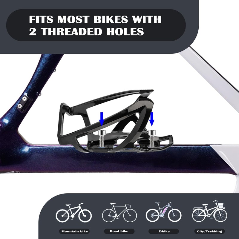 TUIORAN Bottle Holder Bicycle Drink Holder Set (2-Pack) Made of