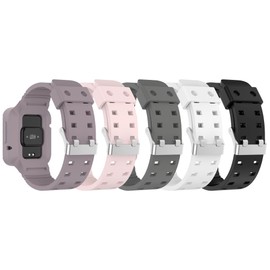 FitTurn Watch Strap with Case Compatible with Xiaomi Mi Watch 2 LiteMi Watch 1 Lite,Shockproof Rugged Band for Redmi Watch 2Watch 2 LiteWatch 1 Wristband with Bumper Case Cover for Men Women (5