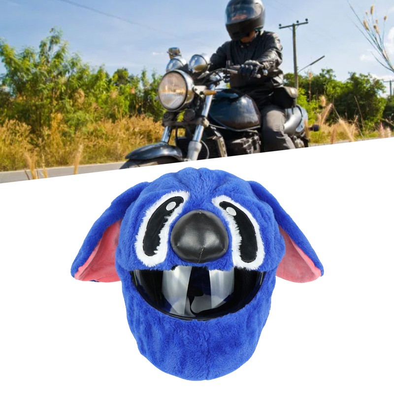 Motorcycle Helmet Cover Cartoon Style Windproof Soft PP Cotton Elastic